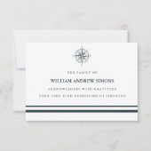 コンパ航海のス葬儀悔やみや弔慰ありがとう 招待状 (正面)