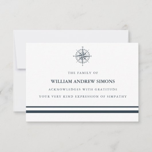 コンパ航海のス葬儀悔やみや弔慰ありがとう 招待状 (正面)