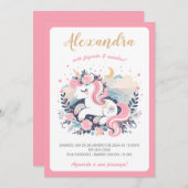 コンビトミコユニコリノロサエムポルトガル 招待状 (正面/裏面)