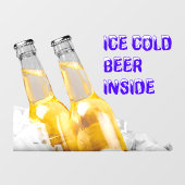 コンビニの冷たいビール ウィンドウサイン (シート)