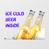 コンビニ氷冷ビール入り ウィンドウサイン (シート)