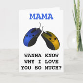 コンピおもしろいュータクリックーマハッピーバースデー サンキューカード (正面)