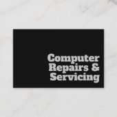 コンピはっきりしたュータの修澄ん復とサービスのデザイン 名刺 (正面)