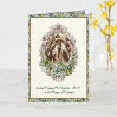 コンピエグンカルメリテスの殉教者宗教フローラ カード (黄色い花)