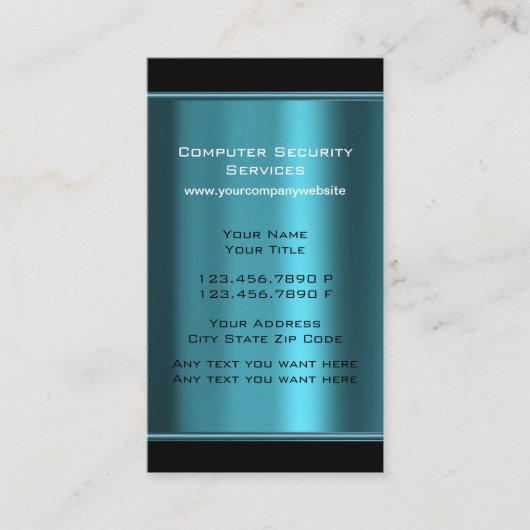 コンピクールュータ名刺 名刺 (正面)