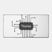 コンピパーソナライズされたュータICチップ画像 デスクマット (正面)