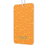 コンピモダンュータ回路基板オレンジ色の黄色のNAME カーエアーフレッシュナー (左)