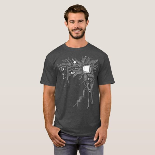 コンピュおもしろいータギークおたくギフトコンピクールュータコア Tシャツ (正面フル)