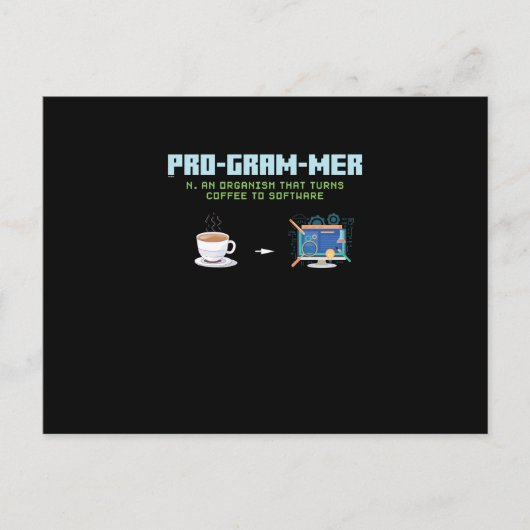 コンピューおもしろいタ・プログラマ シーズンポストカード (正面)