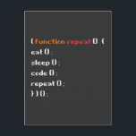 コンピューおもしろいタScience Coderプログラマ機能 ポストカード<br><div class="desc">プログラマーおもしろい、ゲーマー、コンピュータサイエンティスト、ソフトウェア開発者、IT管理者、おたく、およびpcギークのためのギフト。学校や職場の友人、家族、同僚との笑いに最適な驚き。</div>