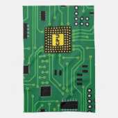 コンピュータおたくのサーキットボードCPU                  I キッチンタオル (縦)