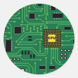 コンピュータおたくのサーキットボードCPU I ラウンドシール