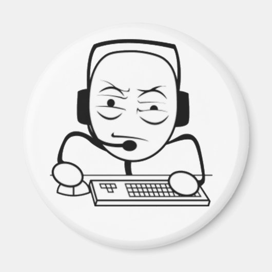 コンピュータおたくインターネットミーム冷凍機磁石 マグネット (正面)