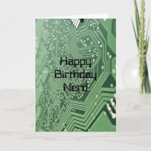 コンピュータおたく誕生日カード カード