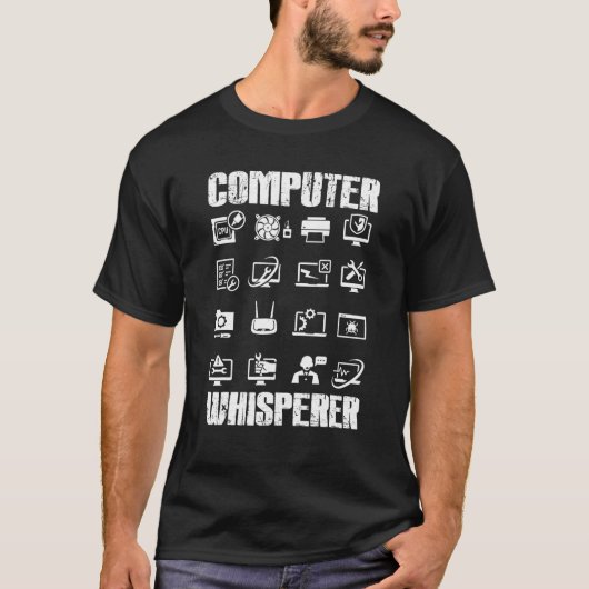 コンピュータおもしろいウィスパーのコンピュータ科学の贈り物 Tシャツ (正面)