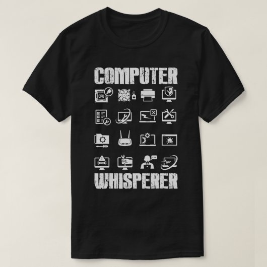 コンピュータおもしろいウィスパーのコンピュータ科学の贈り物 Tシャツ (デザイン正面)