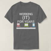 コンピュータおもしろいネットワーク情報技術P Tシャツ (デザイン正面)
