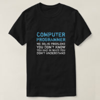 コンピュータおもしろいプログラマTシャツ