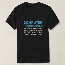 コンピュータおもしろいプログラマTシャツ Tシャツ