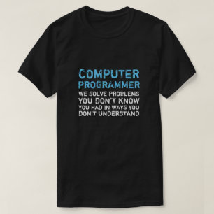 コンピュータおもしろいプログラマTシャツ Tシャツ