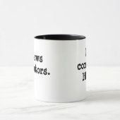 コンピュータおもしろいリテラシーITテクノロジばか引用文 マグカップ (中央)