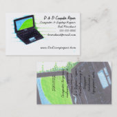 コンピュータおよび技術の名刺 名刺 (正面/裏面)