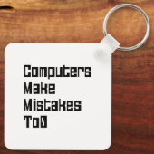 コンピュータが0に失敗する キーホルダー (裏面)