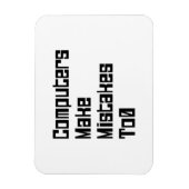 コンピュータが0に失敗する マグネット (縦)