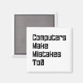 コンピュータが0に失敗する マグネット (正面/裏面)