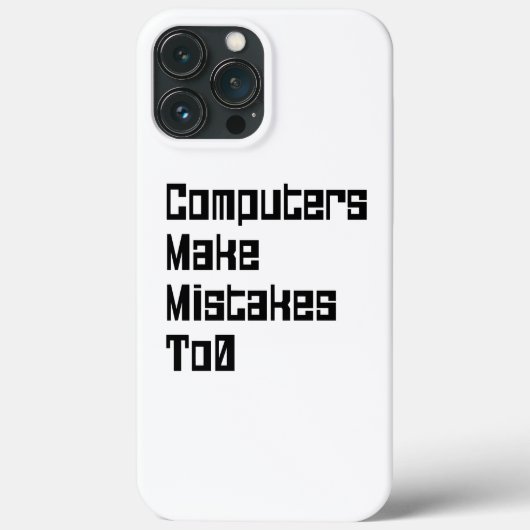 コンピュータが0に失敗する Case-Mate iPhoneケース (裏面)