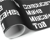 コンピュータが0ラップ紙に間違いを犯す ラッピングペーパー (ロールコーナー)