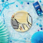 コンピュータでの作業紙プレート ペーパープレート (パーティー)