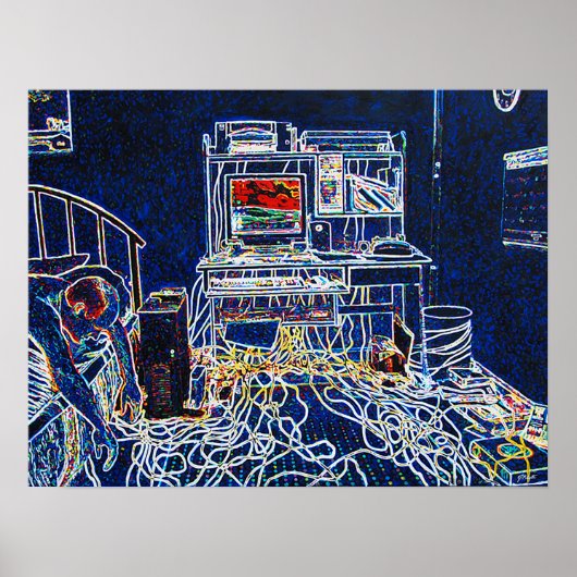 コンピュータとワイヤ ポスター (正面)