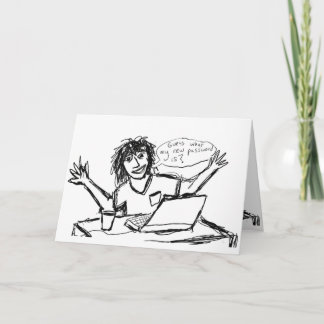 コンピュータのおたくユーモアのあるー カード