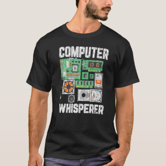 コンピュータのウィスパーIt技術者のグラフィック Tシャツ