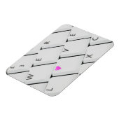 コンピュータのキーボードのラブレター マグネット (左側)