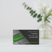 コンピュータのキーボードの訳者の名刺 名刺 (スタンド正面)