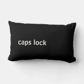 コンピュータのキーボードボタン(Capsロック) ランバークッション (裏面)