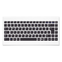 コンピュータのキーボードポスター