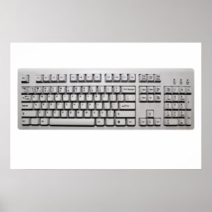 コンピュータのキーボード ポスター
