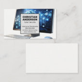 コンピュータのグローバルネットワーク | 技術サポート 名刺 (正面/裏面)