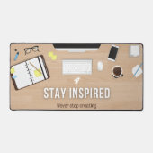 コンピュータのセットアップ – パーソナル デスクマット (正面)