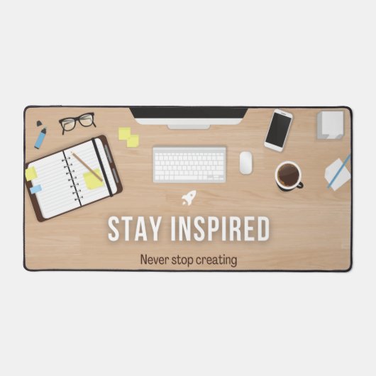 コンピュータのセットアップ – パーソナル デスクマット (正面)