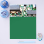 コンピュータのチップのクローズアップ チラシ (シングル)