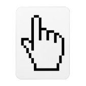 コンピュータのハンドポインタ/マウスカーソル マグネット (縦)