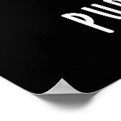 コンピュータのパーおもしろいグラマー猫プンダークBG ポスター (角)