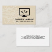 コンピュータのプログラマアイコン | 回路基板 名刺 (正面/裏面)