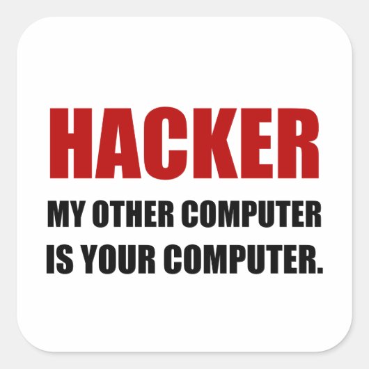 コンピュータの他のハッカー スクエアシール (正面)