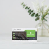 コンピュータの修復プロフェッショナル名刺 名刺 (スタンド正面)