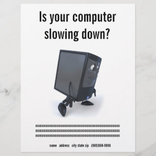 コンピュータの修復 チラシ